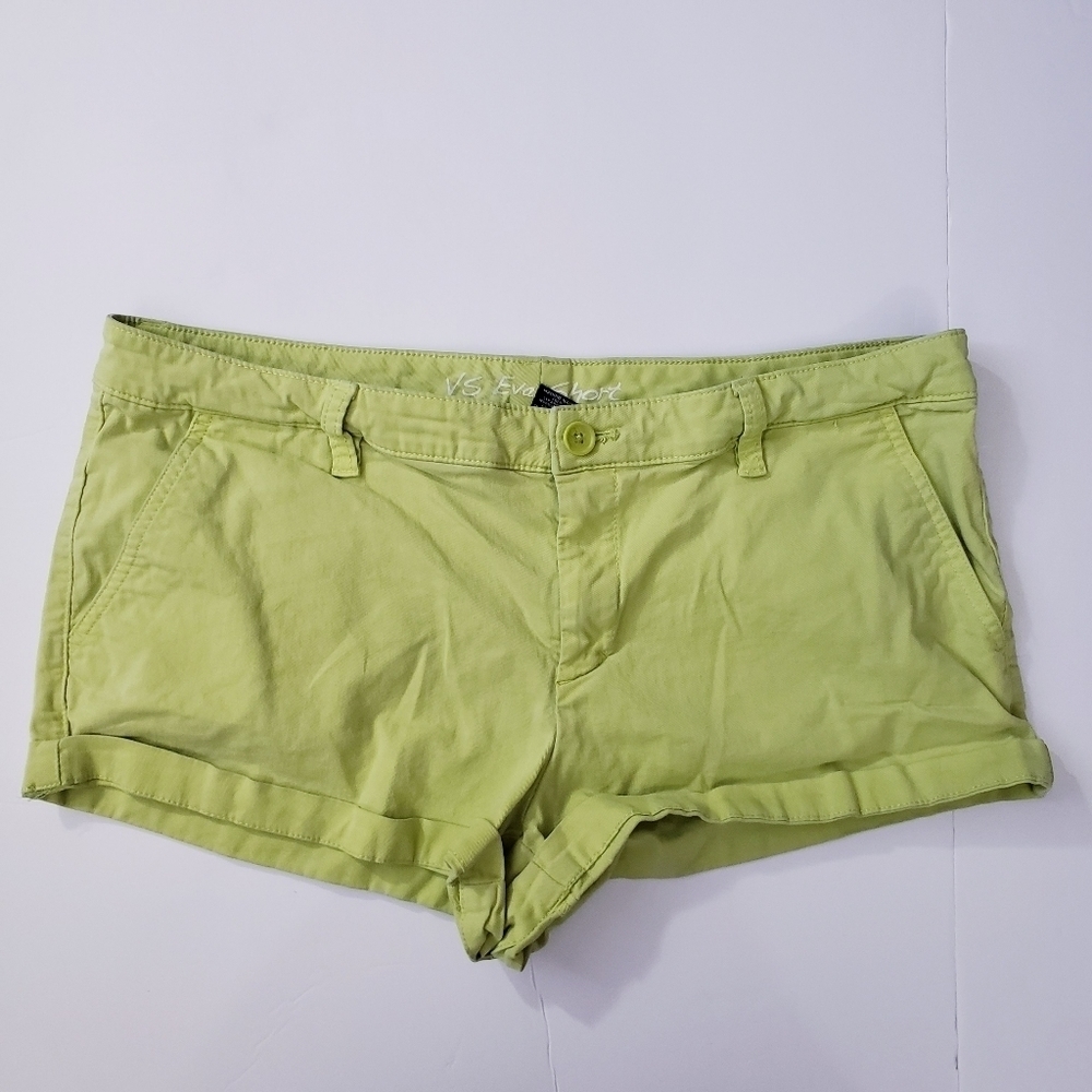 VS Eve Lime Green Cuffed Short Shorts